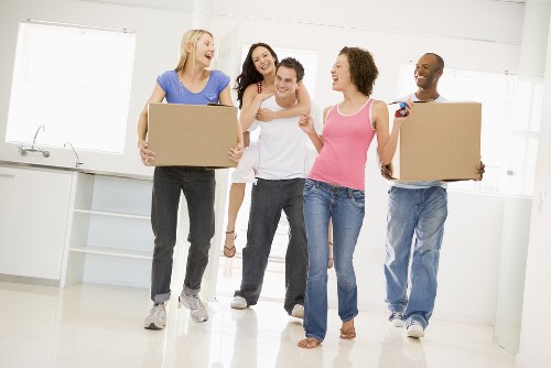 Commercial moving team planning an office relocation in Hillingdon