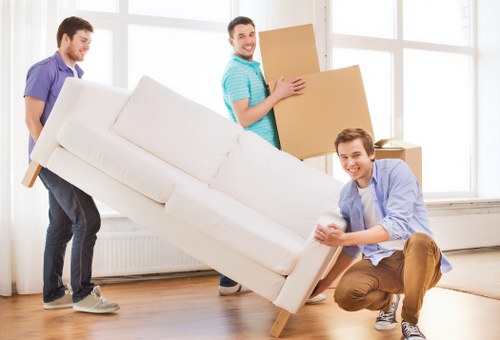 Household moving truck arranged for a local relocation in Hillingdon