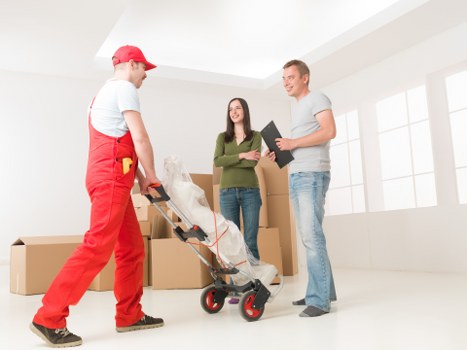 Staff training and risk assessment in a professional man and van service