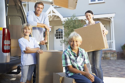 Local movers transporting office furniture across Hillingdon