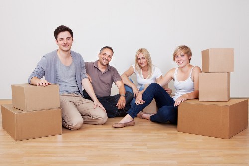 Efficient man with a van handling business delivery in Hillingdon